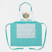  Tea Pot en Polka Dots Schort (Voorkant)