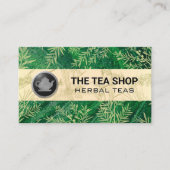 Tea Pot Logo | Tea Leaves Visitekaartje (Voorkant)