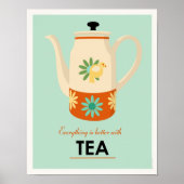 Tea Pot uit de middeleeuwen Poster (Voorkant)