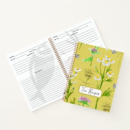 Tea Recipes Medicinal Herbalist Chamomile Yellow Notitieboek