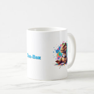 Tea‑Rex – Cartoon Dino met thee Koffiemok