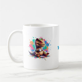 Tea‑Rex – Cartoon Dino met thee | Koffiemok