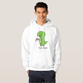 Tea-Rex, Cute Dinosaur, Funny Lover Dino Hoodie (Voorkant volledig)