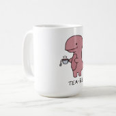 Tea-Rex, Cute Dinosaur, Funny Lover Dino Koffiemok (Voorkant links)