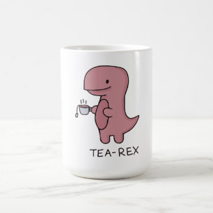 Tea-Rex, Cute Dinosaur, Funny Lover Dino Koffiemok