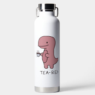 Tea-Rex, Cute Dinosaur, Funny Lover Dino Waterfles