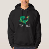 Tea Rex Dinosaur Funny T-Rex Cute Dino Hoodie (Voorkant)