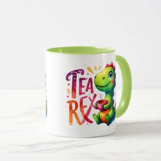 Tea Rex Dinosaur Mok (Voorkant rechts)