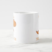 Tea-Rex Dinosaur Personalized Name Giant Tea Mug Grote Koffiekop (Voorkant)