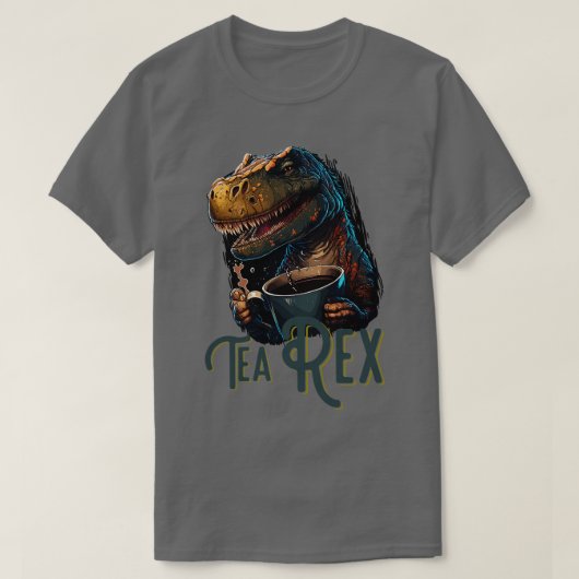 Tea Rex Dinosaur T-shirt (Design voorkant)