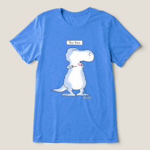 TEA REX dinosaur van Boynton Tri-Blend Shirt