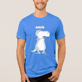 TEA REX dinosaur van Boynton Tri-Blend Shirt (Voorkant)