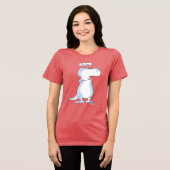 TEA REX dinosaur van Boynton Tri-Blend Shirt (Voorkant volledig)