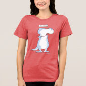 TEA REX dinosaur van Boynton Tri-Blend Shirt (Voorkant)