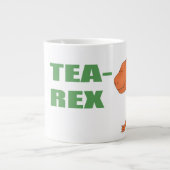 Tea Rex gepersonaliseerde dinosaurus Grote Koffiekop (Voorkant)