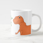 Tea Rex gepersonaliseerde dinosaurus Grote Koffiekop (Rechts)