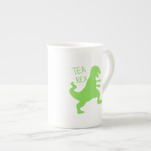 Tea rex - Kies achtergrondkleur Porselein Kop