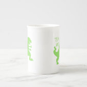 Tea rex - Kies achtergrondkleur Porselein Kop (Voorkant)