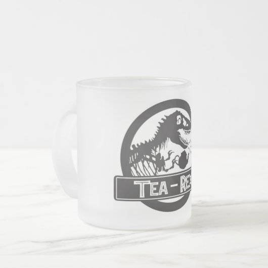 Tea-Rex Matglas Koffiemok (Voorkant links)
