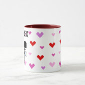 Tea-Rex mit Pixel Herzen Mok (Midden)