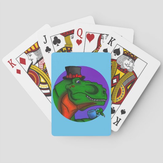 Tea-Rex Pokerkaarten (Achterkant)