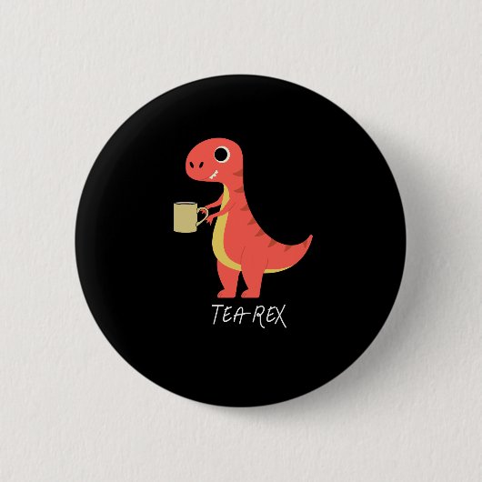 Tea-Rex Ronde Button 5,7 Cm (Voorkant)