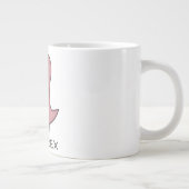 Tea-Rex, Schattige Dinosaur , Grappige Liefhebber Grote Koffiekop (Rechts)