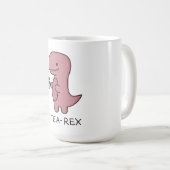 Tea-Rex, Schattige Dinosaurus, Grappige Dinosaurus Koffiemok (Voorkant rechts)