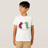 Tea Rex Shirt TeaTime Shirt Punny Shirten Mannen F (Voorkant volledig)