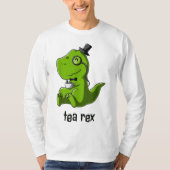 Tea Rex T-Rex Dinosaur Dino Coffee Hot Drink Cool T-shirt (Voorkant)