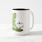 Tea-Rex Tweekleurige Koffiemok (Voorkant rechts)