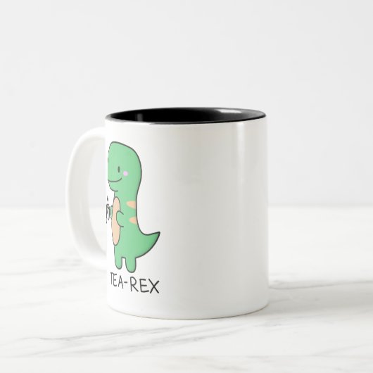 Tea-rex Tweekleurige Koffiemok (Voorkant links)