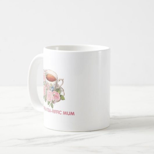 Tea-Riffic Mum Floral Mug Koffiemok (Voorkant links)