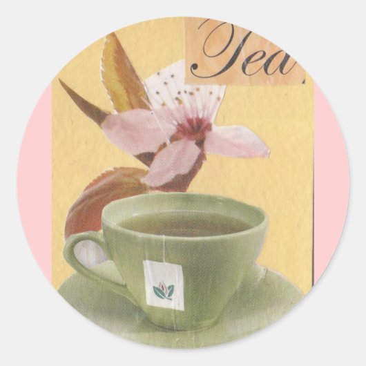 Tea Ronde Sticker (Voorkant)