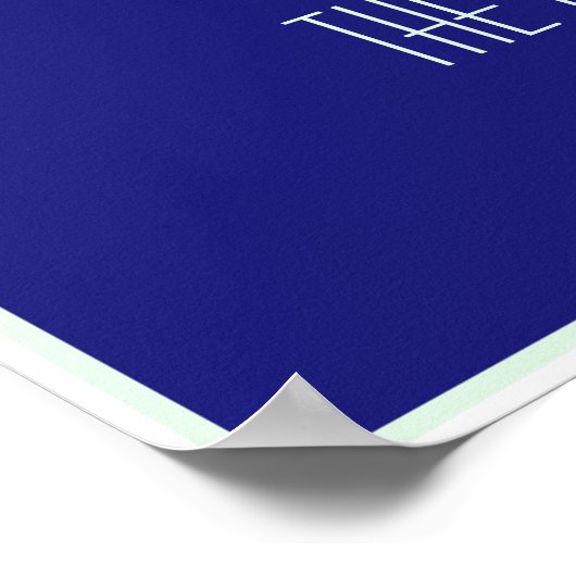 Tea Room Sign Elegant Hand Drawn Flowered Teacups Poster (Hoek)