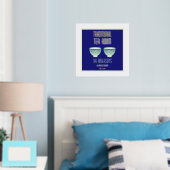 Tea Room Sign. met Folie Text Accents Afdrukken (Insitu (Slaapkamer))