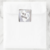 Tea Room Vierkante Sticker (Tas)