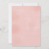 Tea Roos Baby shower Invitation Baby shower Kaart (Achterkant)