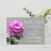 Tea Roos Bridal Shower Invitations Kaart (Staand voorkant)