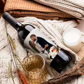 Tea Roos bruiloft Wijn Etiket