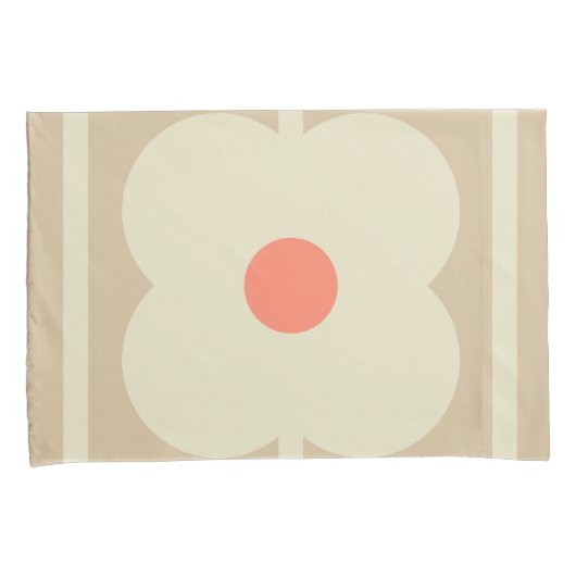 Tea Roos, Giant Abacus Flowers, retro stijl Kussensloop (Voorkant-Rechts)