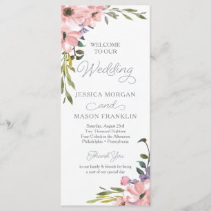 Tea Roos huwelijksprogramma Programmakaart