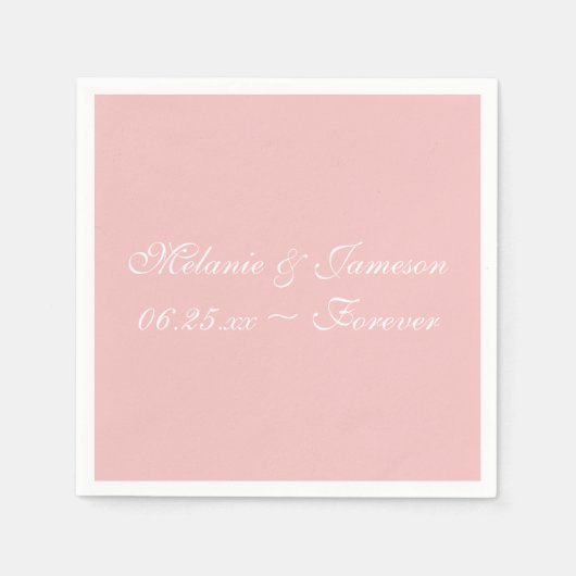 Tea Roos Upscale Solid Color Napkins Servet (Voorkant)