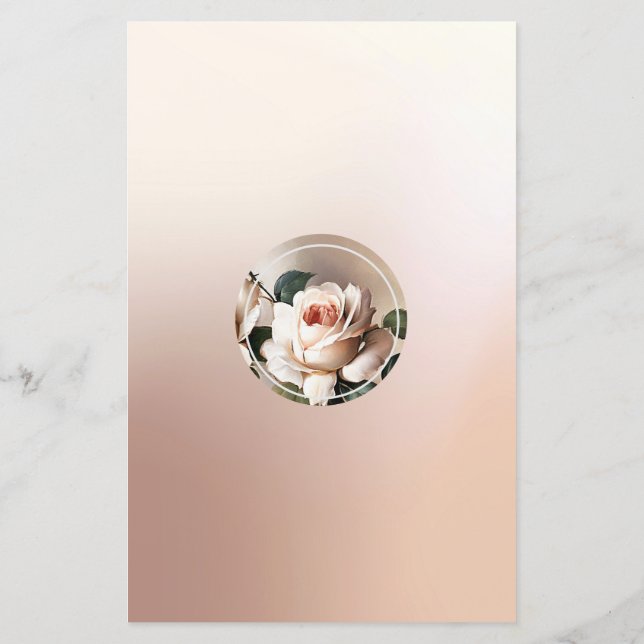 Tea Roos Vrijgezellenfeest Bingo spel (Achterkant)