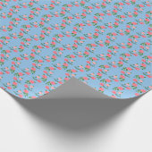 Tea Roses Pattern Cute Floral Feminine Sweet  Cadeaupapier (Hoek)