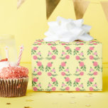 Tea Rozen Pattern Schattige Floral Feminine Sweet Cadeaupapier<br><div class="desc">Handgeschilderd ontwerp voor u! Verander ook de achtergrondkleuren. Kijk in mijn winkel voor meer kleuren en design of laat me weten of je iets op maat wilt. Bedankt om mee te winkelen!</div>