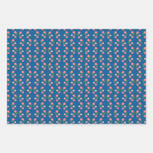 Tea Rozen Pattern Schattige Floral Feminine Sweet Inpakpapier Vel (Voorkant 2)