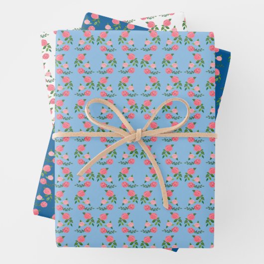 Tea Rozen Pattern Schattige Floral Feminine Sweet Inpakpapier Vel (In situ)