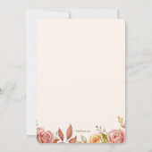 Tea Rozen Vrijgezellenfeest Kaart (Achterkant)