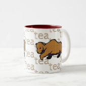 Tea Rustic Wildlife Grizzly Brown Beer Tweekleurige Koffiemok (Voorkant rechts)